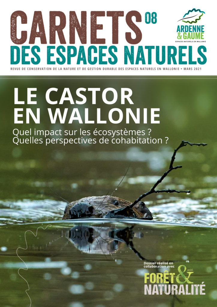 Le castor en Wallonie - Quel impact sur les écosystèmes ? Quelles perspectives de cohabitation ? Carnet des Espaces Naturels n°8 - Revue Ardenne & Gaume - mars 2021