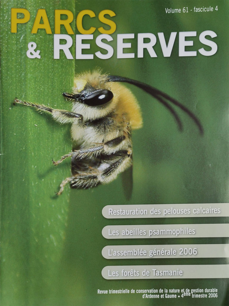 Parc & Réserves volume 61 - fascicule 4 2006 - couverture